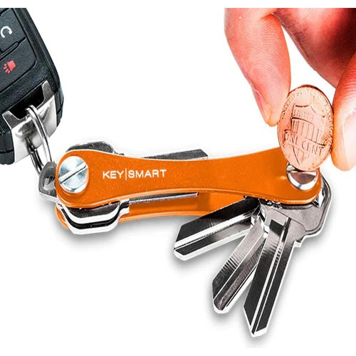 Chaveiro Key Smart Organizador De Chaves De Alumínio Laranja