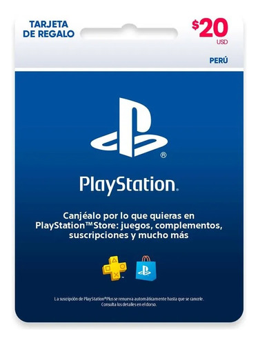 Psn Card $10 Usd Playstation Peru