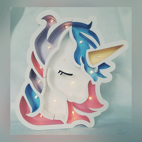 Figura Corporea Led Polifan Unicornio Bebe Candy Bar