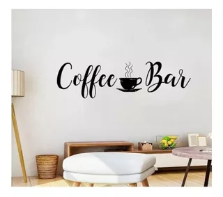 Vinil Decorativo Coffee And Bar 80cm