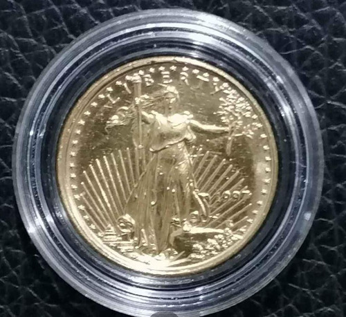 Medalla De Oro Puro Americana 1/10 Oz 