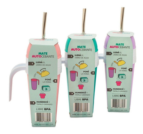 Jarro Mate Listo Autocebante Termo Bombilla Regalo Original
