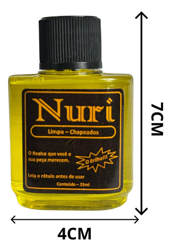 Kit 10 Limpa Joias Nuri 35ml Liquido Para Polimento Original