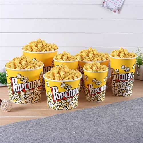 Pack X6 Baldes Polka Cabritas Dulces Fiestas Palomitas 2,5kg