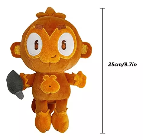 Qucuek 9,8 polegadas Bloons Monkey Plushies, boneca de pelúcia