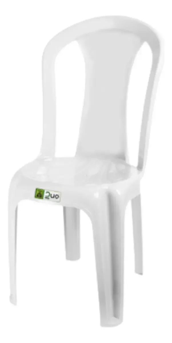 Kit 10 Cadeira Plástico Resistente Festa Branco Preta Igreja Cor Branca