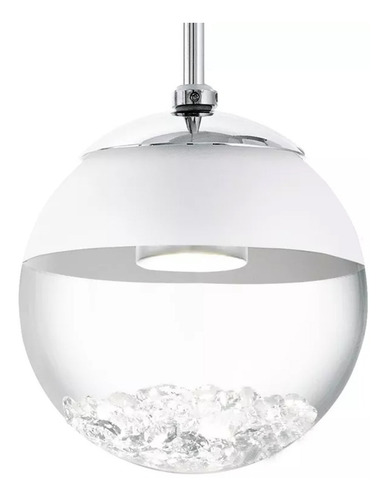 Lampara Colgante 1 Luz Deco Moderna Led Cristal