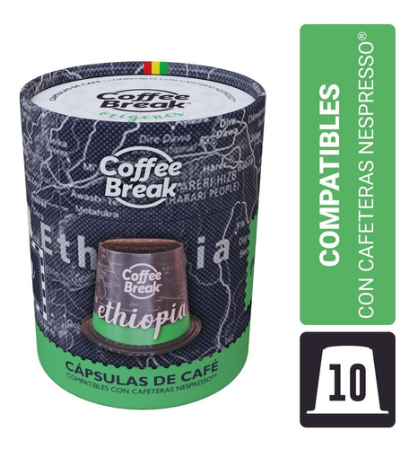 Coffee Break Ethiopia origenes nespresso 10 capsulas