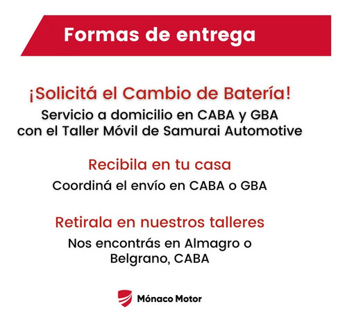 Batería Moura M18sd 12x40 - Honda City