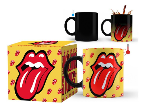 Taza Mágica(térmica) Rolling Stones Lengua