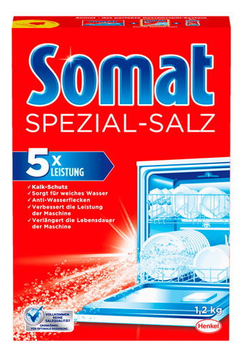 Sal Para Lavavajillas Somat 1.2kg Evita Manchas De Cal Loza