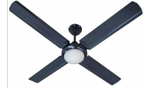 Ventilador De Techo Negro Exahome Con Plafon Garantia 5 Vel