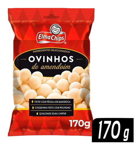 Amendoim Elma Chips Com Casca Ovinho 170g 7892840814816