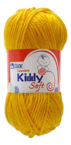 Bolsa 6 Pzas Estambre Liso Brillante Kiddy Soft Cisne Coats Color Mango 0318