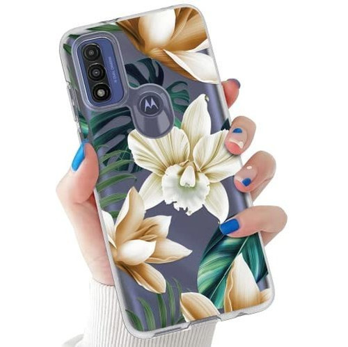 Funda Híbrida De Doble Capa Con Estampado De Flores Cbus Par