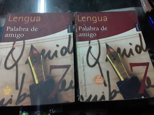 Lengua 7 Palabra De Amigo Troquel Lote X 2 Libros (Usado)