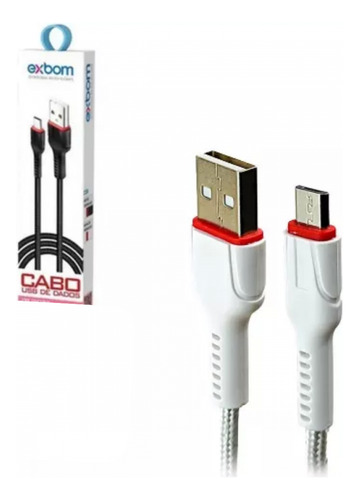 Cabo V8 3m Turbo 2.4a Micro Usb Carregamento Eficiente