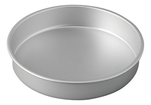 Wilton / Molde Redondo 10x2 Pulgadas Aluminio Perforado Color Plateado