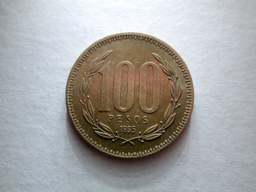 Moneda Chile 100 Pesos 1995 Boedo Capital