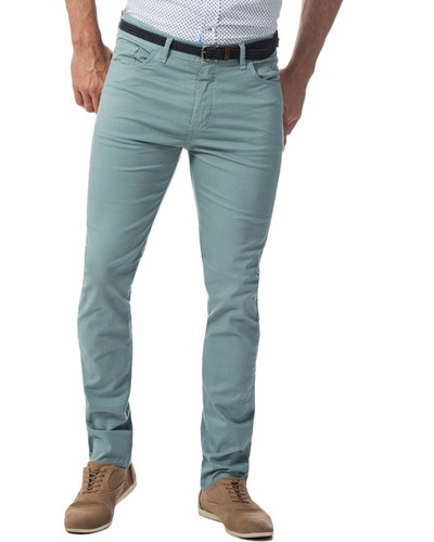 Pantalón De Gabardina 5 Bolsillos Slim Fit Devré