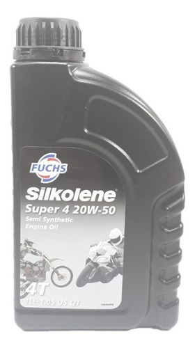 Aceite Silkolene Super 4 20w50 Semi Sintético 4t