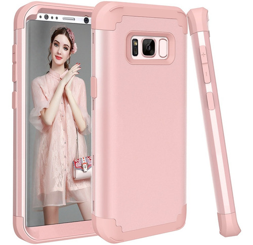 Funda Case Samsung S8/s8 Plus/s9/s9 Plus 360 Uso Rudo 3 En 1