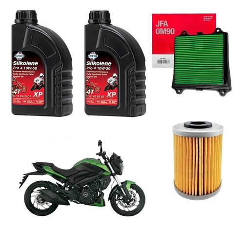 Kit Service Bajaj Dominar 250 400 Filtros Silk Sinteti Sia++