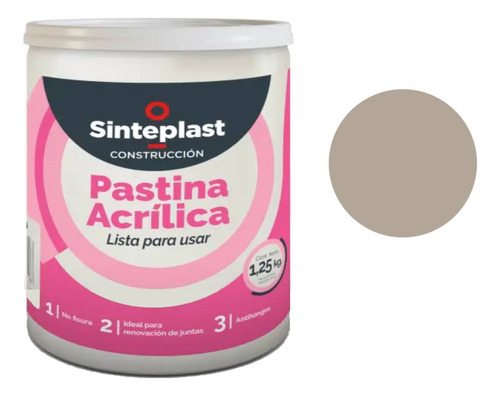 Pastina Acrilica Lista Para Usar 1,25 Kg Sinteplast