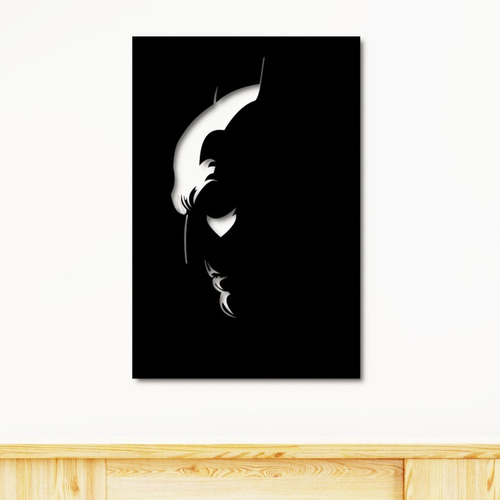 Cuadro Decorativo Batman - Madera Corte Láser