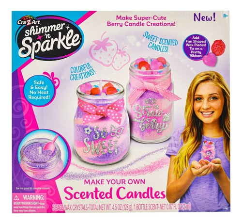 Shimmer'n Sparkle Crea Tu Propia Vela Cra-z-art