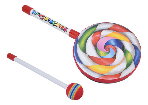 Tambor De Mano Para Instrumentos Para Niños, Marco De Madera