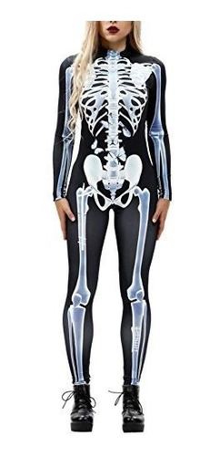 Disfraz Talla Small Para Adulto De Esqueleto Y Huesos