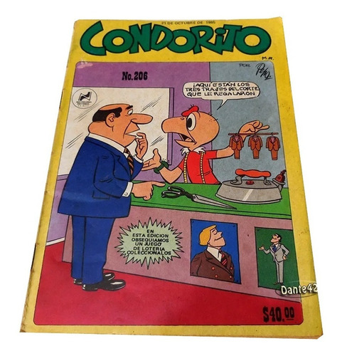 Dante42 Comics Antiguo Condorito N.206 1985