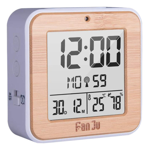 Despertador Digital Fanju Led Con Alarma Dual De Temperatura