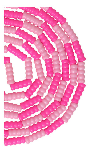 Cuerda De Saltar Con Cuentas Rosas Y Aro De Hula Desmontable