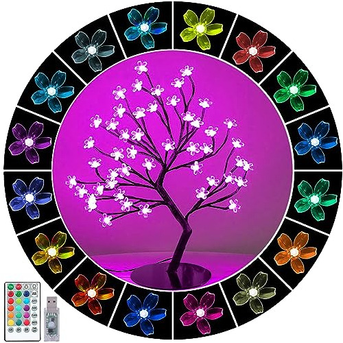 Árbol De Cerezo Flor De Cerezo De 48 Leds Cambio De Co...