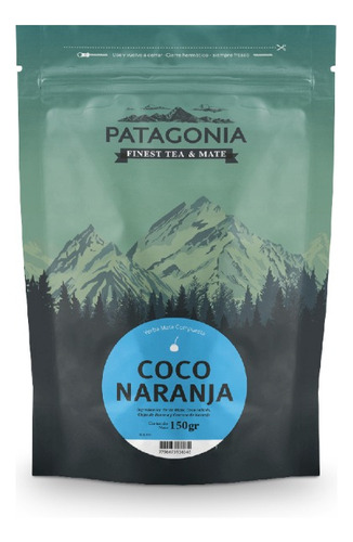 Yerba Mate Patagonia Compuesta Coco Y Naranja 150g