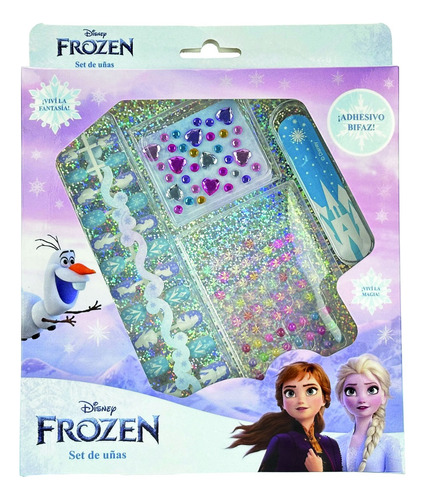 Set De Uñas Frozen Con Piedras Tiny Fashion 54300