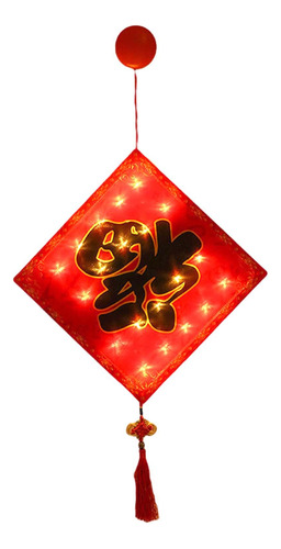 Luces Led Decorativas De Año Nuevo Chino, Personaje Fu