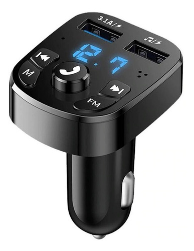 Cargador Dual Usb Para Carro 3.1 Amp Bluetooth 5.0 Fm Mp3