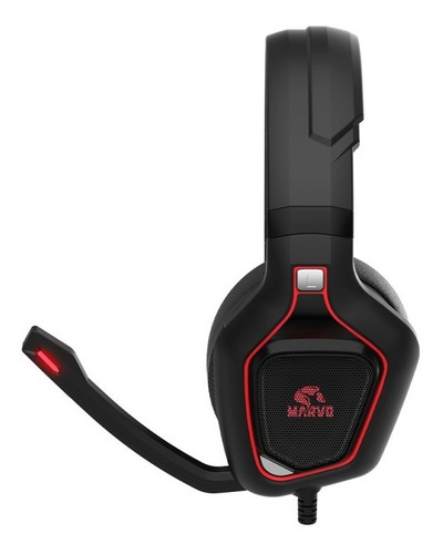 Imagen 3 de 7 de Auricular Headset Gamer Marvo Pro 8960 Ps4 Xbox Pc Red Led