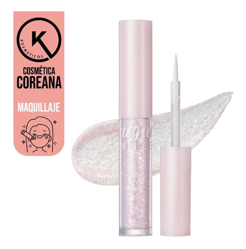 Peripera Glitter Sombra Liquida Delineador Cosmética Coreana