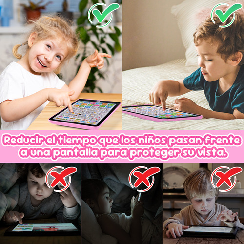 Ordenador Portátil Juguete Aprende Didáctico Español/inglés Color Rosa