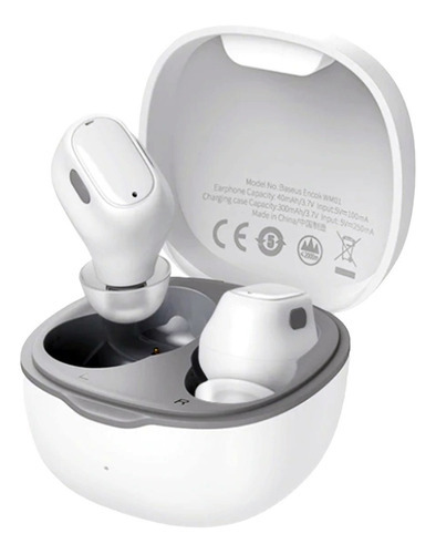 Audífonos Bluetooth Baseus Encok Wm01 Color Blanco In-ear