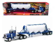 Comprar New Ray 1:32 Peterbilt 379 Chichona Cementera- Trailer Escal Color Azul