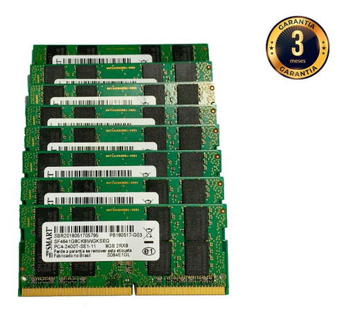 Imagem 1 de 1 de Memória Notebook Ddr4 Pc4-2400t 8gb 2rx8 Smart