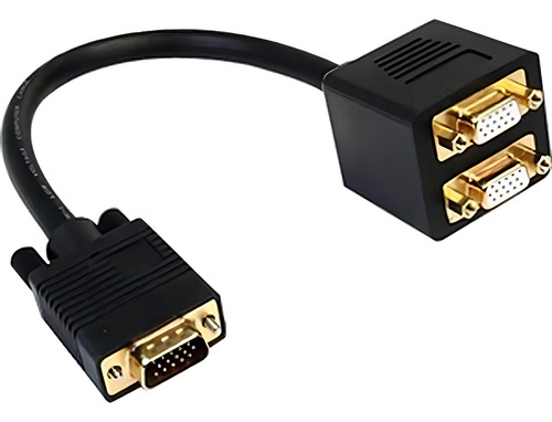 Vga Macho - 2x Vga Hembra - Startech.com - 30cm - Negr /vc