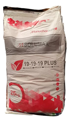 Fertilizante Triple 19 X 25 Kg Soluble Fertirriego Rojo Cs*-