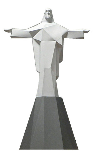 Imagen 2 de 3 de Cristo Redentor Para Armar Papercraft Papiroflexia (pdf)