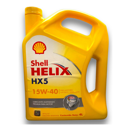 Imagen 1 de 2 de Aceite 15w40 Mineral Shell Helix Hx5 Lubricante Para Motores Nafta Diesel Gnc